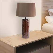 En 1835, james bowman lindsay présente à dundee une lampe électrique à lumière constante, probablement à incandescence, qui lui permet de « lire un livre à une distance d'un pied et demi » (50 cm). Lampe A Poser Ceramique Marron Lampe Led Decorative Eclairage Salon Cdiscount Maison