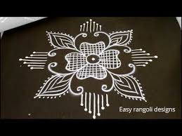 Easy Rangoli Designs With Out Dots Simple Kolam For Beginners How To Draw Beautiful Muggulu Youtube Easy Rangoli Designs Simple Rangoli Rangoli Designs