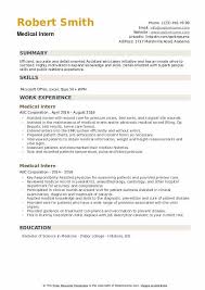 Use this resume as a template to find a job! Medical Intern Resume Samples Qwikresume