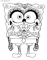 Prepare for halloween with ideas from howstuffworks. Spongebob With Skeleton Costume Para Colorear Imprimir E Dibujar Dibujos Colorear Com