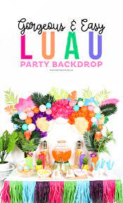 Aloha party party fiesta hawaiian luau party hawaiian birthday luau birthday tiki party hawaiin party ideas hawaiian theme hawaiin theme party hula skirt trash can cover view our hula skirt trash can cover and other similar products for sale at great affordable prices with the opportunity to get big savings on your purchase. Easy Luau Party Backdrop Printable Crush Parties