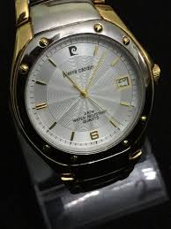 Estimated total production of the. Pierre Cardin Watch Men 38mm Case Date Beautiful Silver Design Face Gold Dail For Sale Online