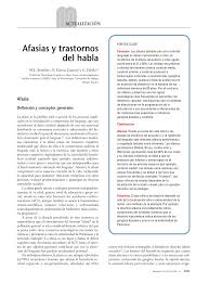Check spelling or type a new query. Pdf Afasias Y Trastornos Del Habla