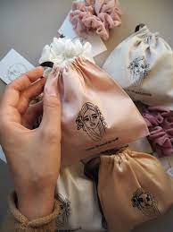 scrunchie bag pink home fleur