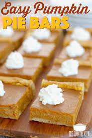 Easy Pumpkin Pie Bars Recipe Pie Bar Recipes Pumpkin Pie Bars Recipe Easy Pumpkin Pie