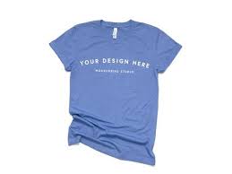 Free T Shirt Mockup Bella Canvas 3001 Mockup Heather Columbia Blue Psd Free Psd Mockups Shirt Mockup Free Packaging Mockup Clothing Mockup