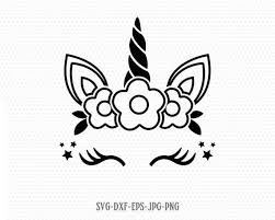 Black And White Unicorn Clipart Free Unicorn Svg Unicorn Eyelashes Unicorn Birthday Svg Magical Etsy In 2020 Unicorn Svg Unicorn Face Unicorn Drawing