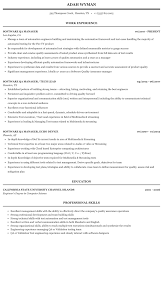 Resume sample from professional resume writing company. Software Qa Manager Resume Sample Mintresume