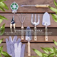 Check spelling or type a new query. Garden Tool Set 9 Piece Aluminum Hand Tool Kit Garden Canvas Apron With Storage Pocket Gardening Tools For Women Men Walmart Canada
