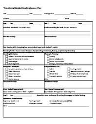 Fill In Guided Reading Lesson Plan Guided Reading Reading Lesson Plans Reading Lessons