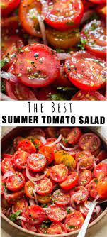 The Best Summer Tomato Salad In 2021 Tomato Salad Recipes Cherry Tomato Salad Best Salad Recipes
