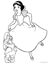 Fun ballet coloring pages with ballerina drawings devon s party. Disney Princesses Coloring Pages Snow White And Dwarf Coloring4free Coloring4free Com