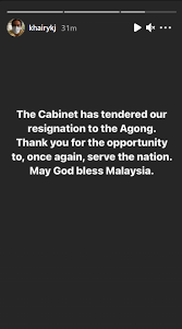 Malaysia's cabinet will discuss the permanent residency of controversial indian islamic preacher zakir naik on wednesday, said a minister who believed naik should return to india to face charges of. Muhyiddin Yassin S Cabinet Resigns Khairy Jamaluddin