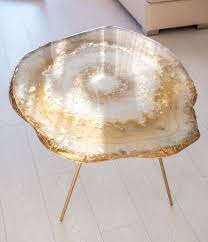 Original Resin Geode Table Etsy Geode Decor Resin Furniture Resin Table