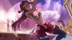 Anime, manga, anime girls, fan art, illustration, ecchi, pantsu shot. Wallpapers Ecchi Facebook