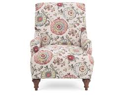 The Scrolled Back Foster Accent Chair Adds Sophistication With With Elegant Multi Colored Fl Comfortable Accent Chairs Accent Chairs Upholstered Accent Chairs
