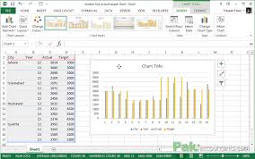 Excel Actual Vs Target Multi Type Charts With Subcategory