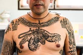 Sak yant (religious tattoos) is a very popular tattoo in thailand, as it's believed to bring fortune, protection, or power. Sak Yant Thailand S Sacred And Controversial Tattoo Art