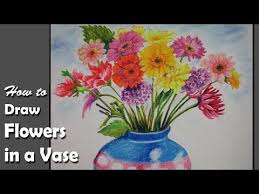 Download How To Paint Flowers In A Vase With Oil Pastel Step By Step Youtube Flower Drawing Oil Pastel Colours Oil Pastel