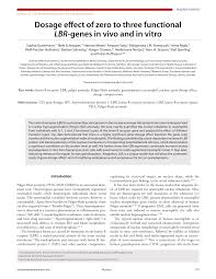 Niccherip5 și 58 alți utilizatori consideră că acest răspuns este de ajutor. Pdf Dosage Effect Of Zero To Three Functional Lbr Genes In Vivo And In Vitro