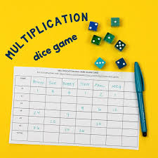 fun and simple multiplication dice game