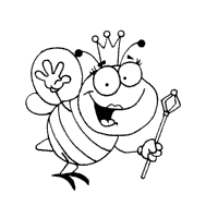 Click on the animal coloring pages below to load a 8x10 file, print it out and break out the crayons, water colors or coloring pencils. Queen Bee Coloring Pages Surfnetkids