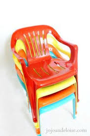 Bring New Life To Your Old Plastic Chairs With Krylon Spray Paint Painting Plastic Chairs Plastic Chair Plastic Furniture