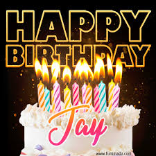 We categories awesome birthday cakes of various types designed to write any name print or edit your name on happy birthday cake with name generator options and generate name photo with best online generator and editor.free. Happy Birthday Jay Gifs Download Original Images On Funimada Com