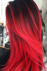 If your hair is color treated and lighter than your outgrowth, you can lighten your roots up to two levels following the cover your roots instructions found on our tutorials page. 30 Beautiful Red Ombre Hair Lovehairstyles Com Hair Styles Red Ombre Hair Dyed Red Hair