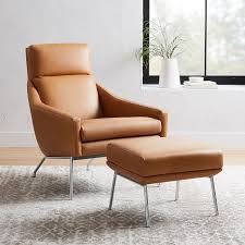 Austin Leather Armchair In 2020 Leather Armchair Ottoman Set Leather Ottoman
