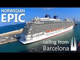 Norwegian Epic Sailing From Barcelona View From The Ship Sony Camera Youtube
