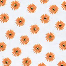 Download Premium Illustration Of Orange Gerbera Patterned Banner Or Flower Illustration Daisy Background Background Patterns