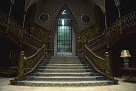 Johnny Depp Michelle Pfeiffer Go Goth In Tim Burton S Latest Dark Shadows Photos Fandango Grand Staircase Mansion Interior Mansions