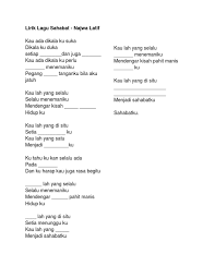 Kaulah yang di situ setia menungguku kaulah yang satu menjadi sahabatku Lirik Lagu Sahabat