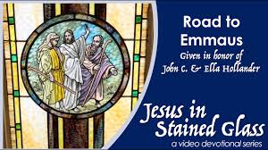 Jesus In Stained Glass Road To Emmaus Youtube