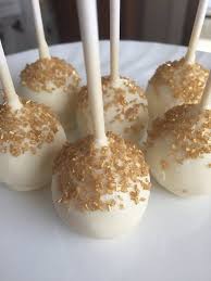 Gold Cake Pops Baby Shower Cake Pops New Years Eve Cake Pops Etsy Birthday Cake Pops White Cake Pops Baby Shower Cake Pops