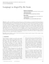 Acces pdf darwins natural selection answer key answer key as you such as. Pdf Language As Shaped By The Brain
