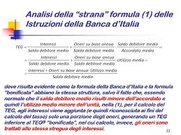 Le istruzioni di banca d'italia non sono mere circolari. Le Strane Formule Della Banca D Italia In Tema Di Usura Ppt Scaricare