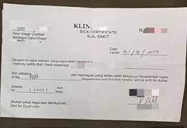Apabila nadimuthu tidak hadir kerja dengan mengemukakan dua sijil sakit tersebut, sijil tersebut melayakkan beliau diberi dua hari cuti bergaji penuh. Sindiket Jual Sijil Cuti Sakit Palsu Dibongkar Lima Warga Tempatan Ditahan Astro Awani
