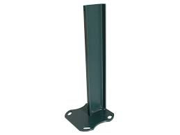 Bois massif section de poteau (en cm) : Platine Pour Poteau Coquille Anthracite