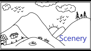 Learn Drawing For Kids Scenery Of Hills Step By Step Youtube This scenery drawing tutorial is done with a black white board marker pen and wax colour pencils with oil painting finish. learn drawing for kids scenery of hills