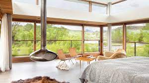 Obviously, the less furniture that you have in your bedroom, the bigger it will look. 20 Contemporary Bedrooms With A Beautiful Outdoor View From Glass Windows Home Design Lover