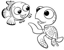 Contoh Gambar Mewarnai Nemo Coloring Pages Finding Nemo Coloring Pages Turtle Coloring Pages