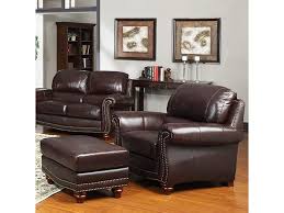 This massage chair can be. Leather Italia Usa James Traditional Leather Chair And Ottoman With Nailhead Trim Wayside Furniture Chair Ottoman Sets