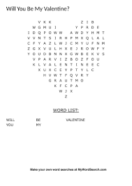 Valentine S Day Word Searches Are Fun And Full Of Love Make Your Own Valentine S Day Word Search At Valentines Day Words Holiday Word Search Easy Word Search