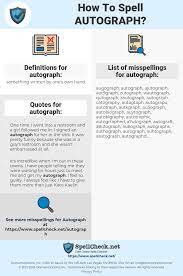 How do you spell meme? How To Spell Autograph And How To Misspell It Too Spellcheck Net