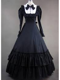 Shop victorian dress at affordable prices from best victorian dress store milanoo.com. Black And White Classic Gothic Victorian Dress Devilnight Co Uk