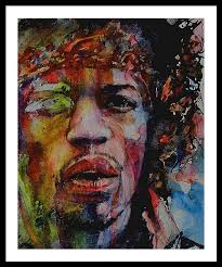 Jimi Hendrix Framed Art Prints for Sale