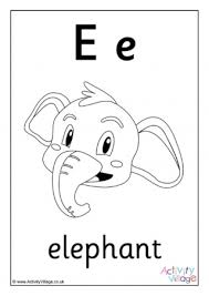 Coloring pages for kids alphabet coloring pages upper case, lower case and cursive. Letter E Colouring Pages