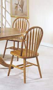 Acme 06344oak Set Of 4 Nostalgia Deluxe Arrow Back Windsor Chair Oak Finish Chair Solid Wood Dining Chairs Dining Chairs